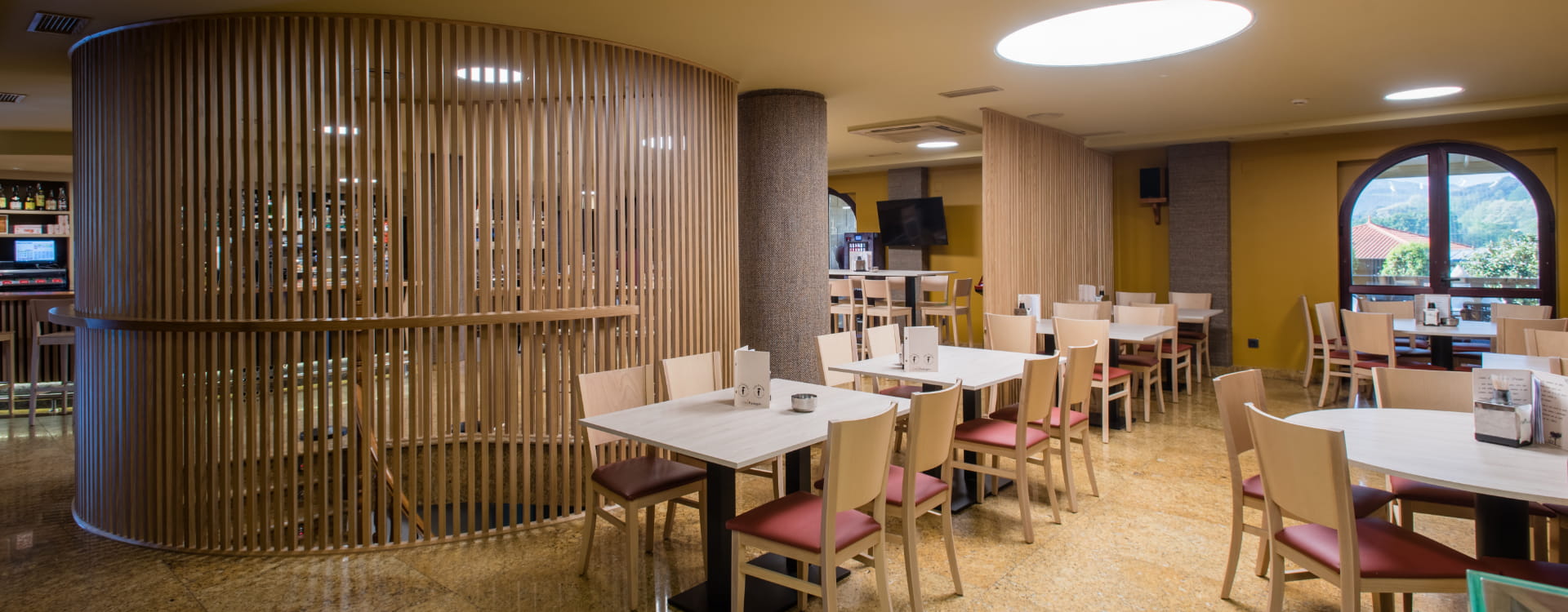 Cafeteria of the accommodation in Hoznayo, Cantabria 