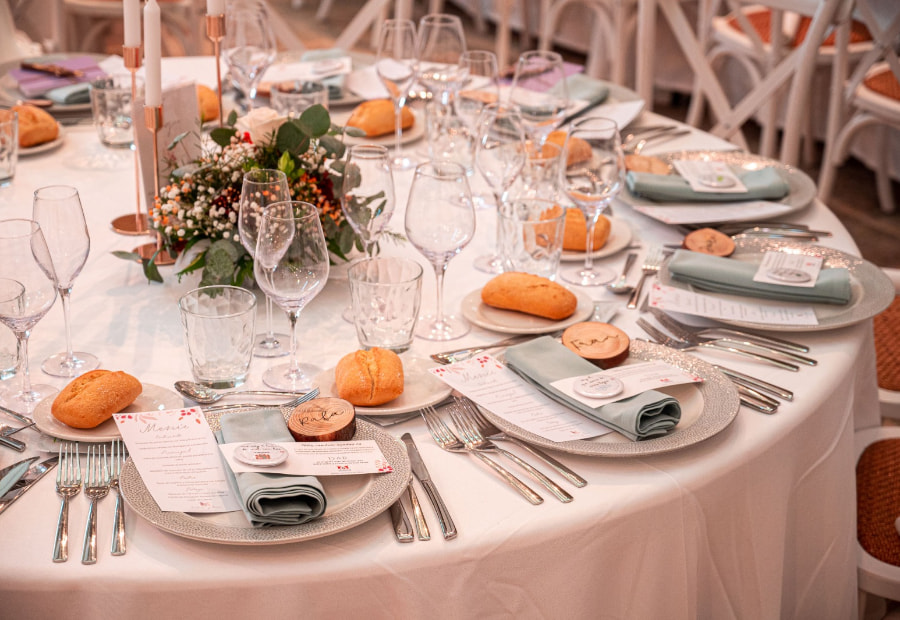 Fully decorated table