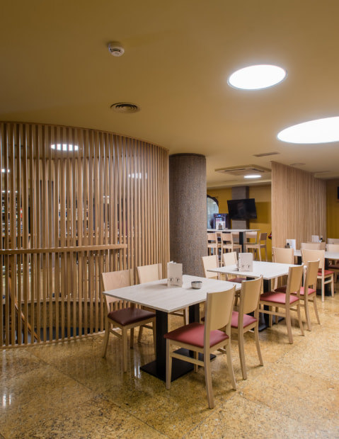 Image of the cafeteria of the Hotel Spa Villa Pasiega